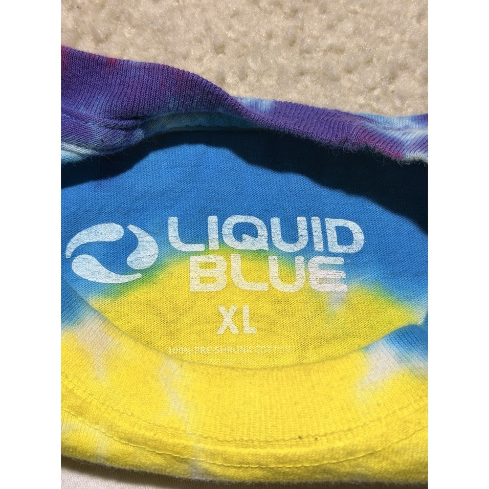 Grateful Dead Big River Jamboree Liquid Blue Tie Dye T Shirt XL Bears GDP - Picture 3 of 8